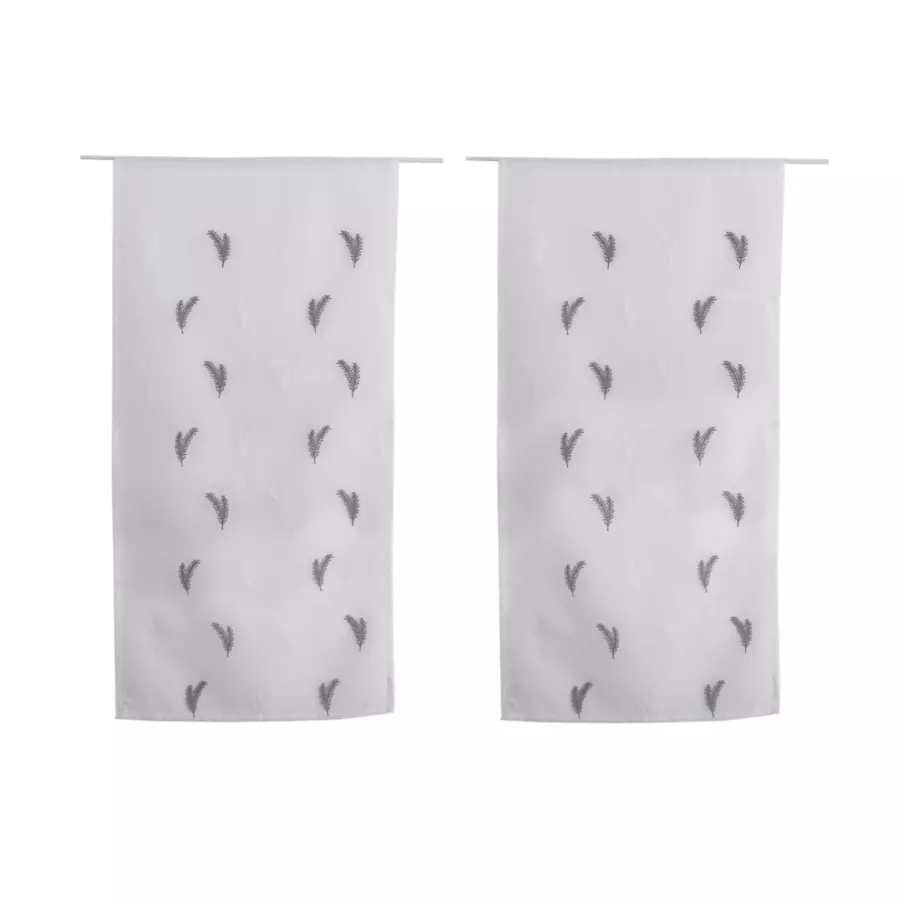 Juego de visillos (60 x 120 cm) Calisson Gris
