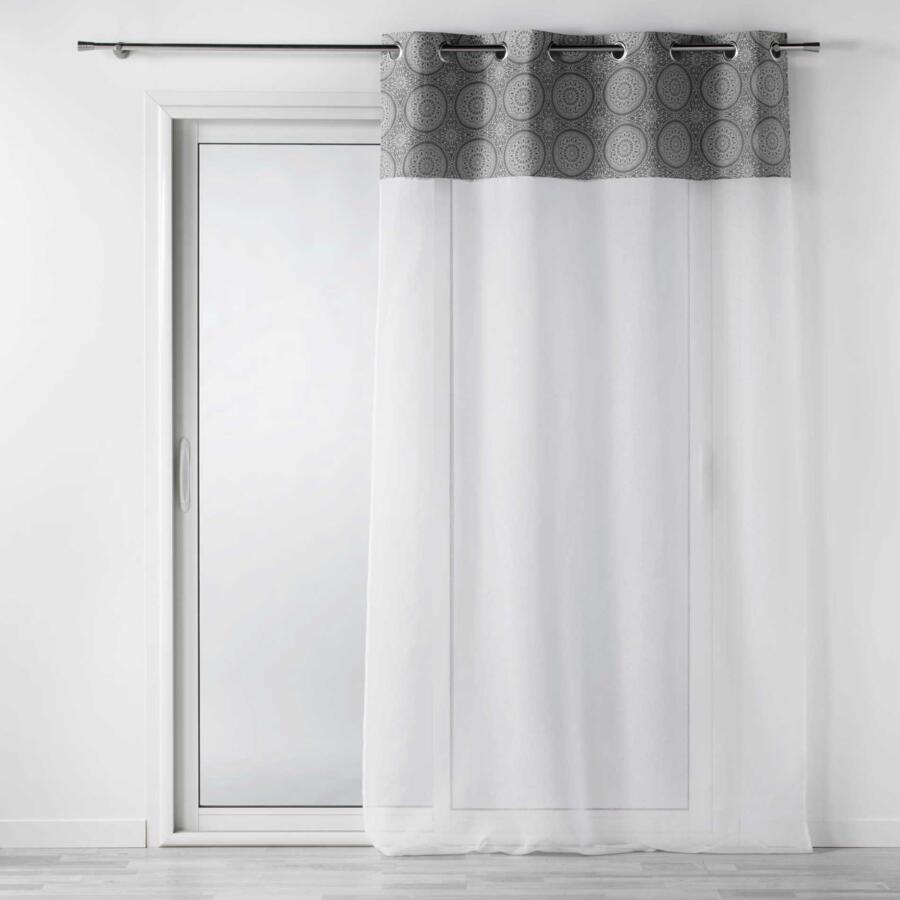 Tenda trasparente (140 x 240 cm) Sibel Grigio 4