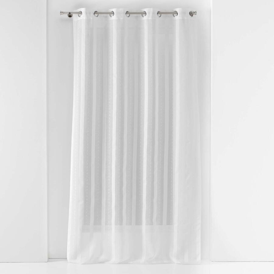 Tenda trasparente (135 x 280 cm) Ombeline Bianco 4
