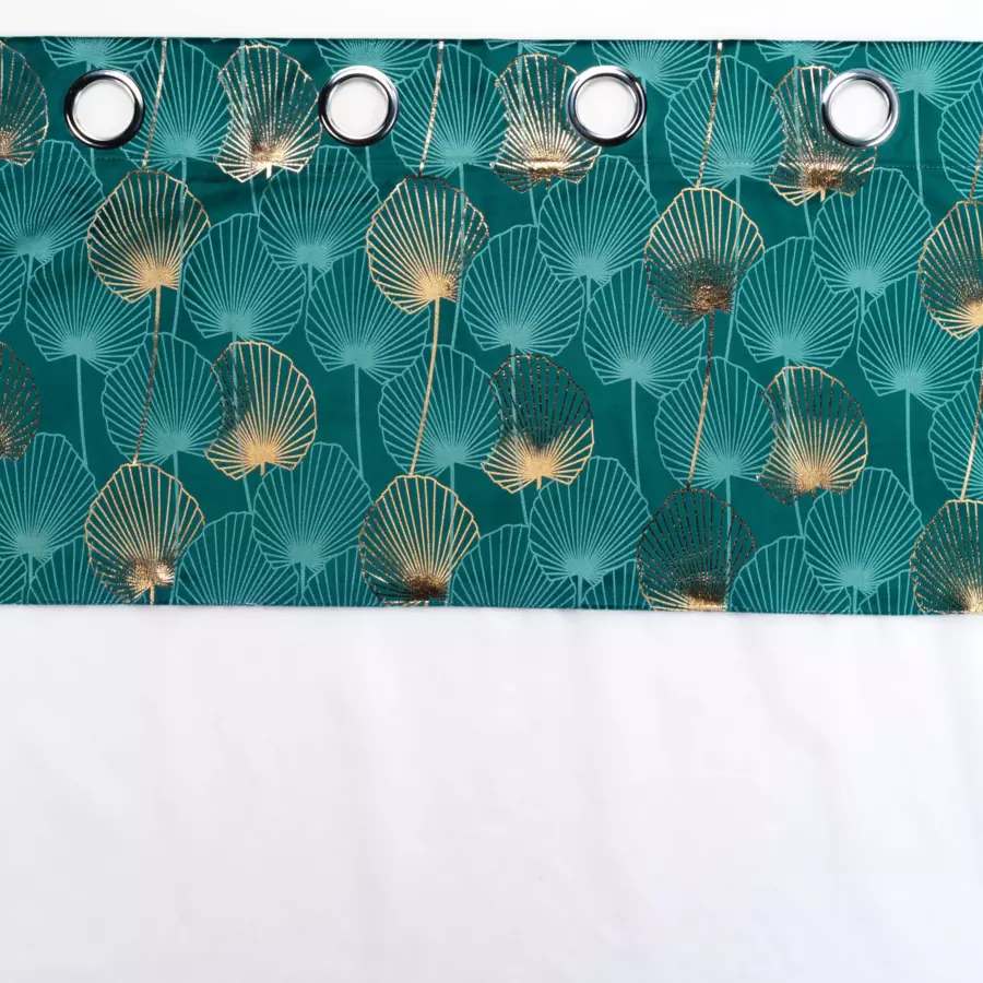 Visillo (140 x 280 cm) Clairine Verde esmeralda 4