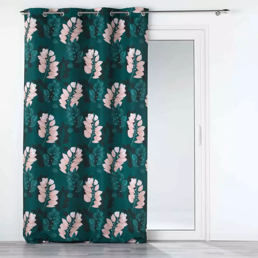 Cortina  semi-opaca(140 x 260 cm) Belline Verde esmeralda 4