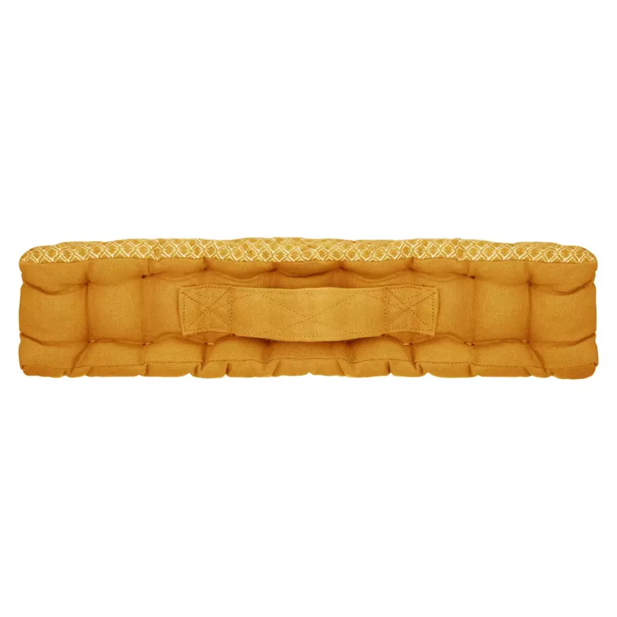 Coussin de sol carré (40 cm) Otto Jaune ocre 4