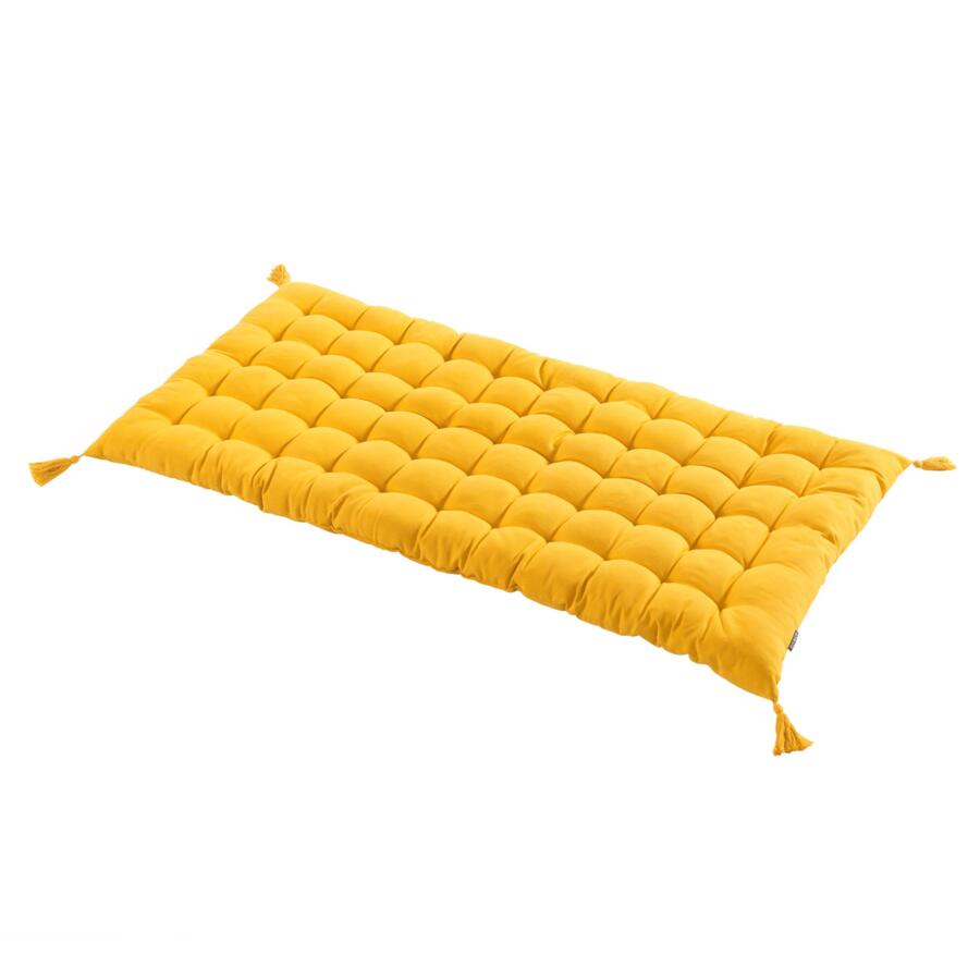 Colchoneta para el suelo (L120 cm) Pixel Amarillo mostaza 4