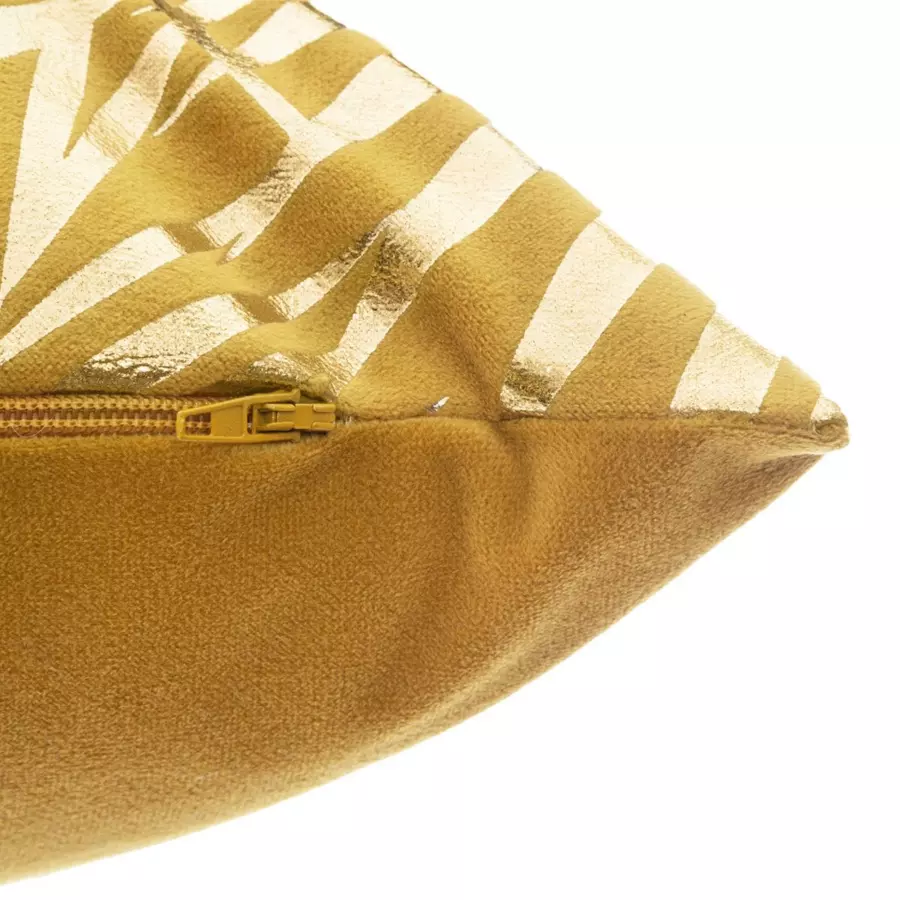 Cuscino rettangolare velluto Or Tropic Giallo ocra 5