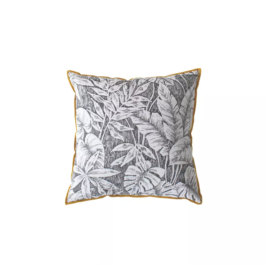 Cojín cuadrado algodón (40 cm) Bundi Gris 4