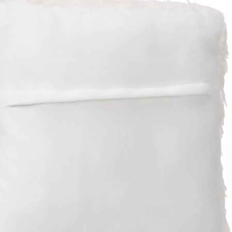 Coussin carré fausse fourrure (45 cm) Sibérien Ecru 4
