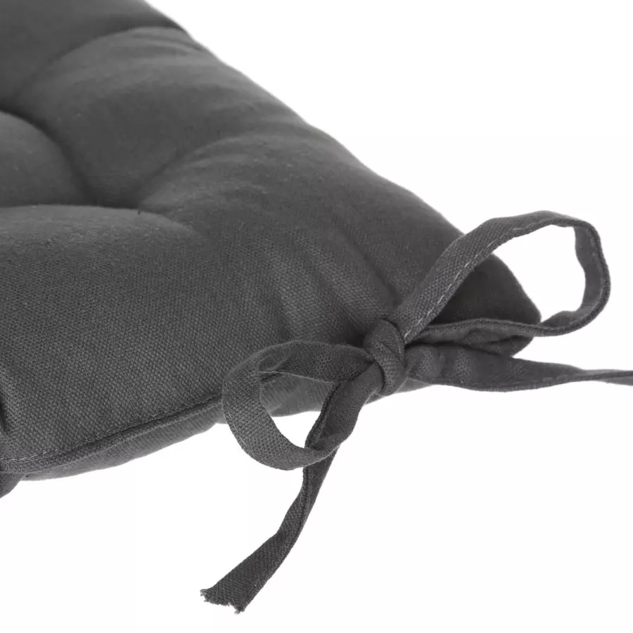 Coussin de chaise carré Datara Gris anthracite 4
