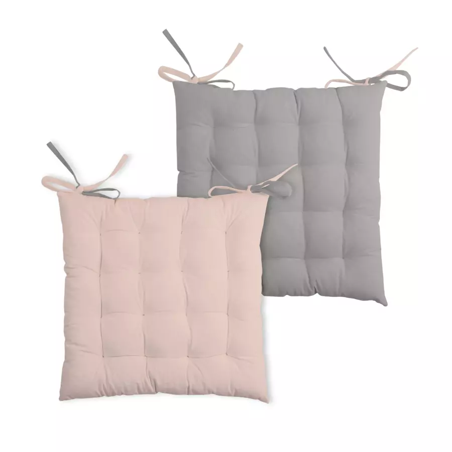 Cojín de silla Duo Rosa palo