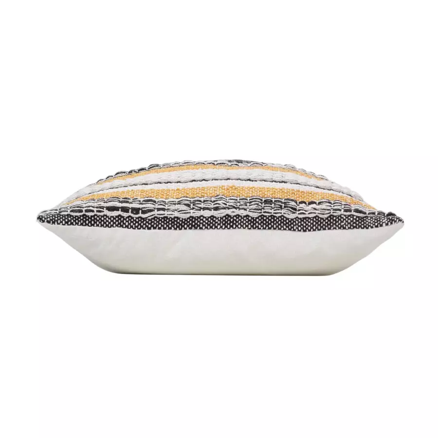 Housse de coussin carrée coton (40 cm) Elna Jaune ocre
