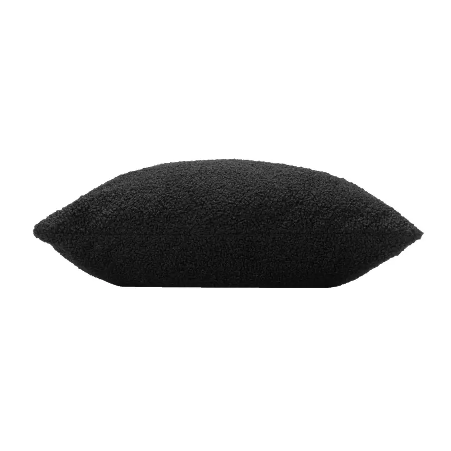 Kussen vierkant bouclette (45 cm) Wooly Zwart