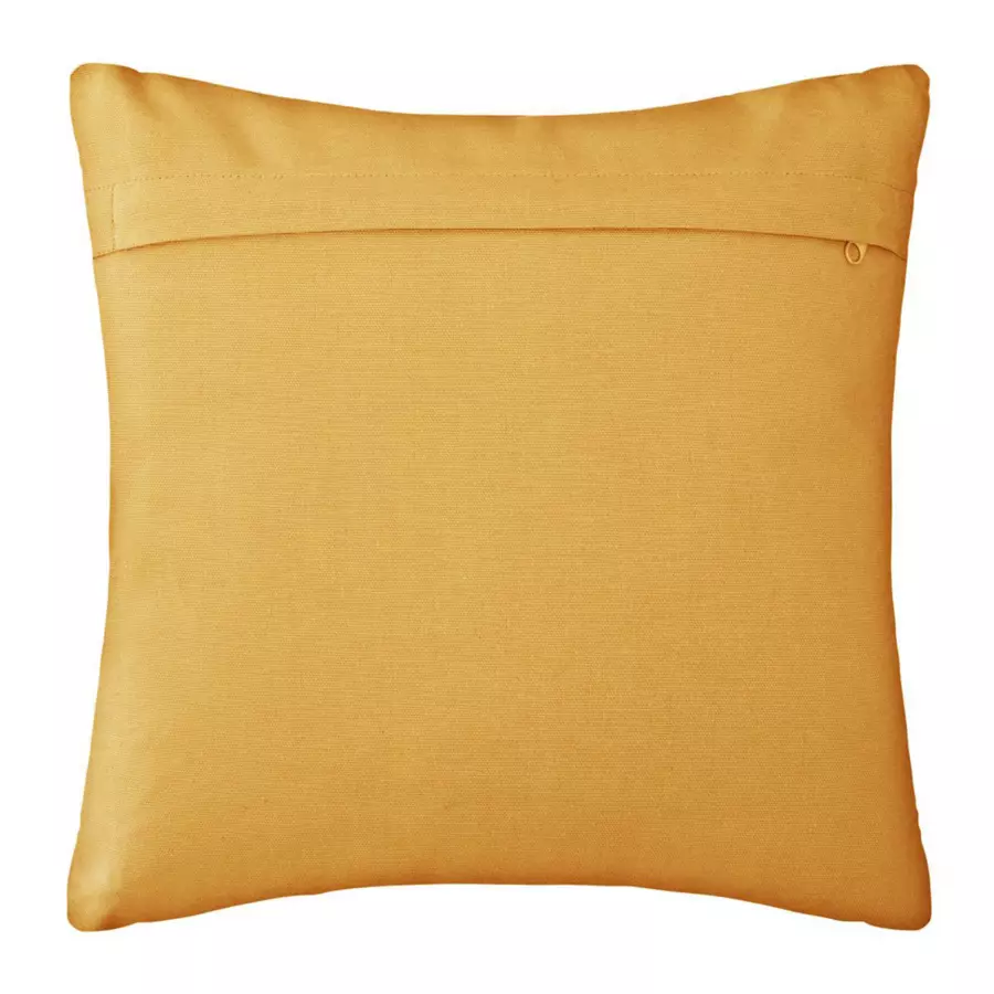 Coussin carré (38 cm) Otto Jaune ocre 5