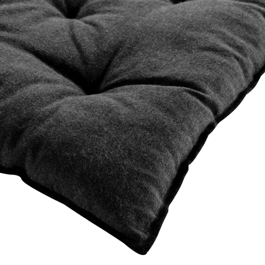Cuscino per sedia quadrato cotone riciclato Mistraline Grigio antracite 4