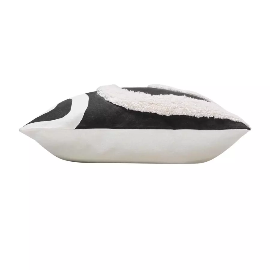 Housse de coussin carrée coton (40 cm) Mirade Noire