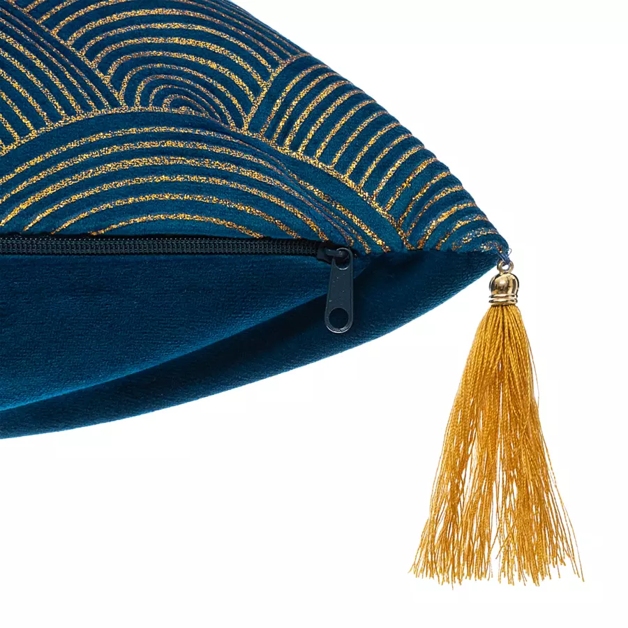 Cojín (40 cm) Glitter Azul trullo 4