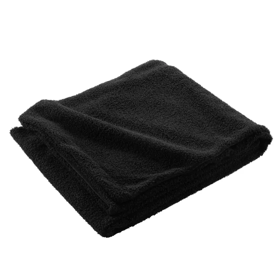 Manta con rizos (150 cm) Woly Negro