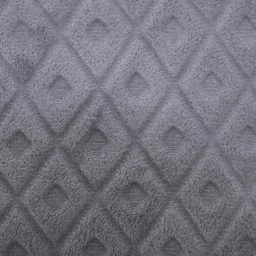 Coussin carré (40 cm) 3D Losange Gris foncé 4