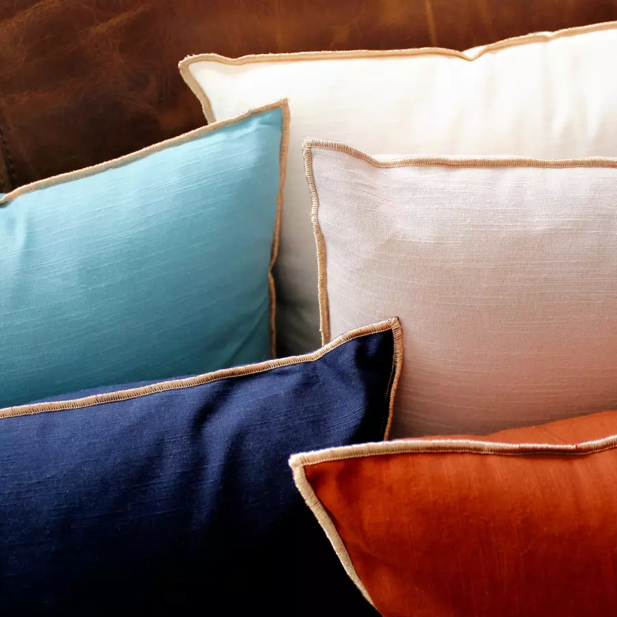 Coussin carré (40 cm) Vegetalis uni Ecru 4