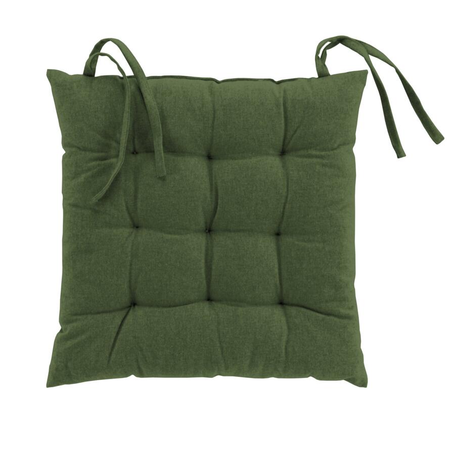 Coussin de chaise coton recyclé Mistral Vert 5