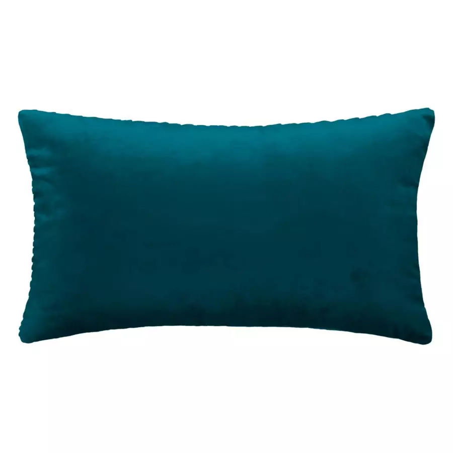 Coussin rectangulaire velours Rita Bleu canard 5