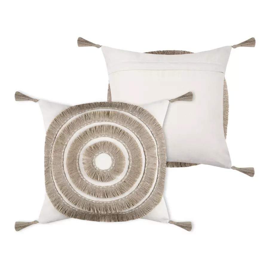 Cojín cuadrado yute  (40 cm) Baléares Beige 4