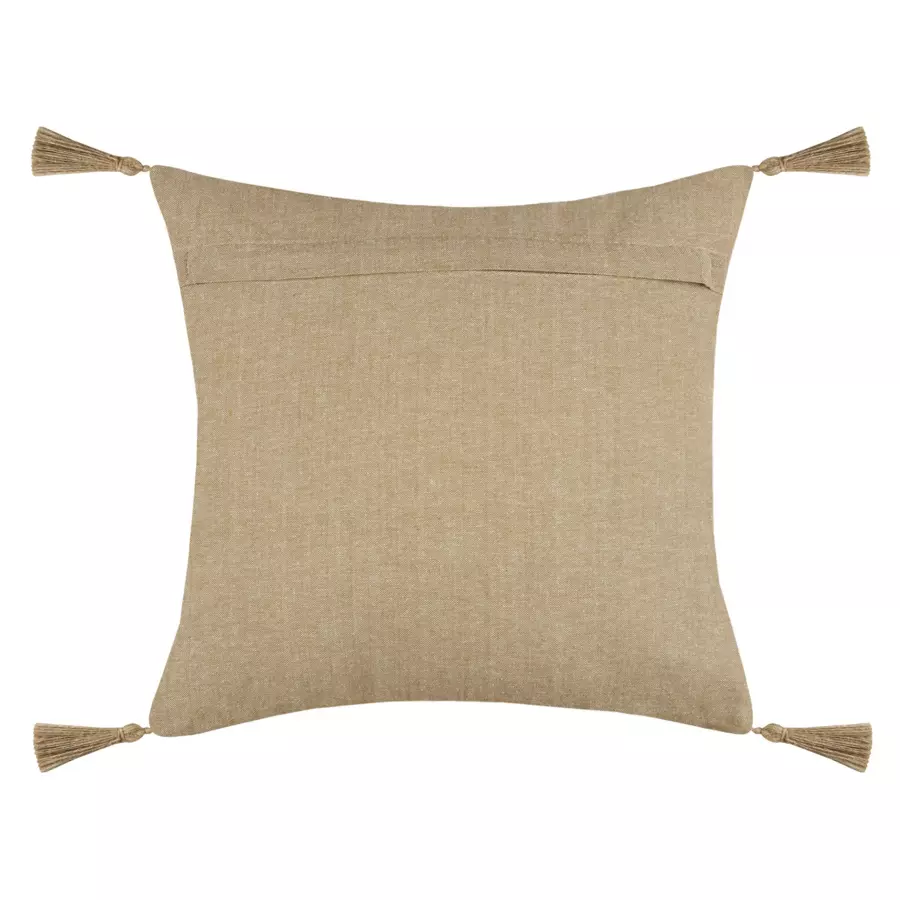 Sierkussen vierkant katoen (40 cm) Maison Licht bruin 5