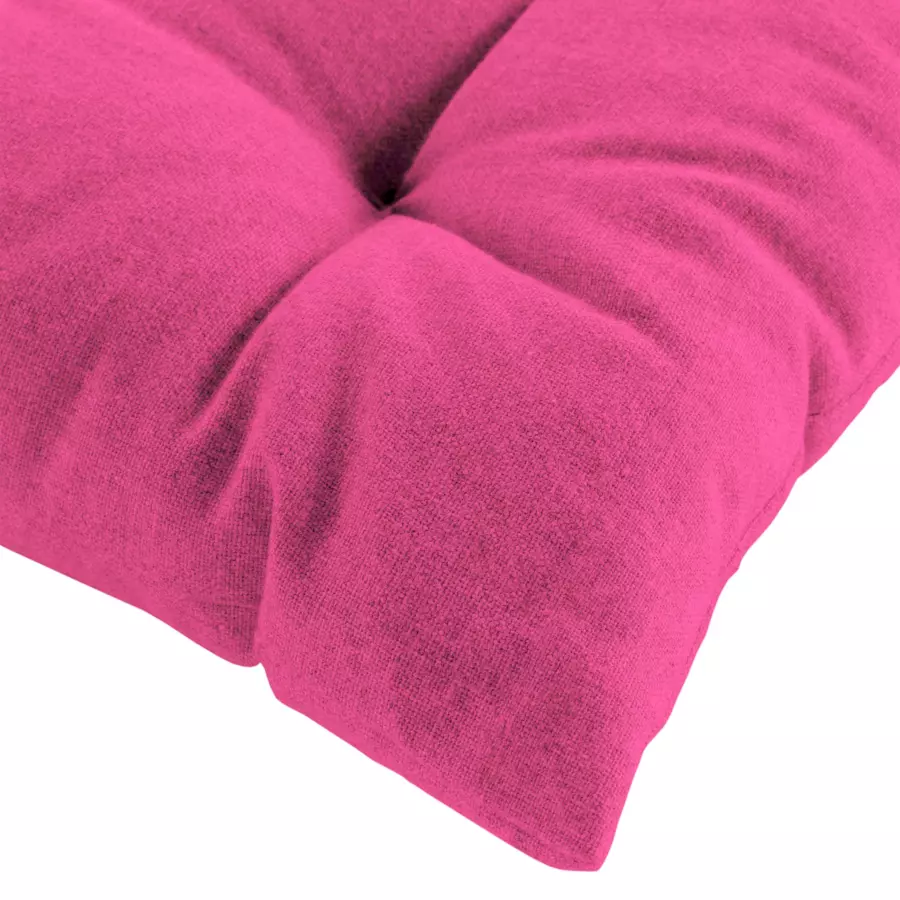 Cojín de silla de algodón reciclado Mistral Rosa fucsia 5