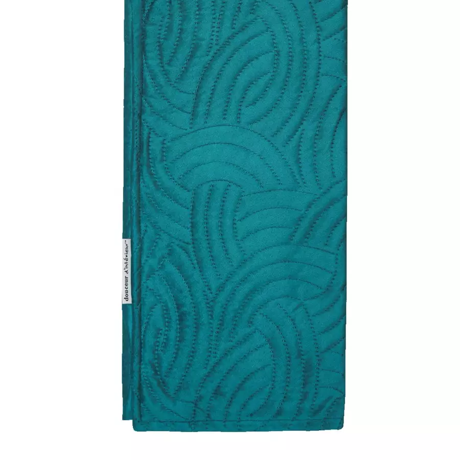 Housse de coussin carrée velours (60 cm) Solange Bleu pétrole