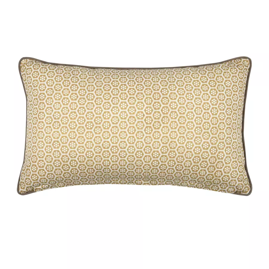 Coussin rectangulaire (50 cm) Estrella Jaune miel 4
