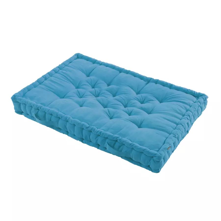 Cojín para palet (L120 cm) Pixel Azul turquesa 5