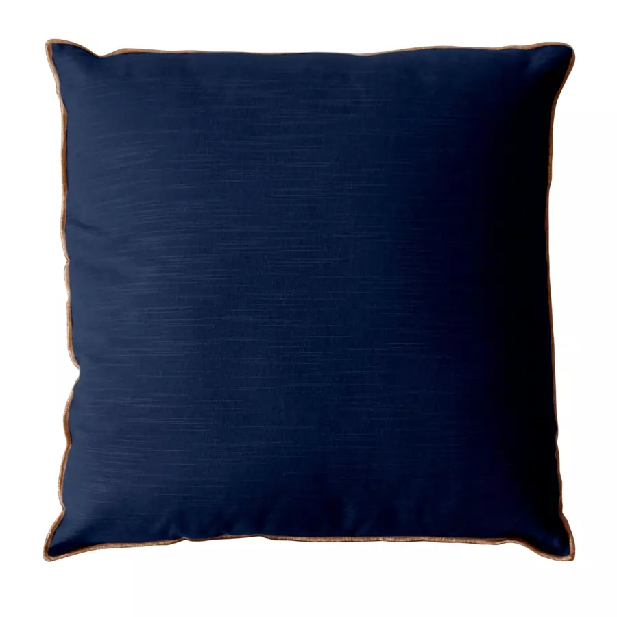 Coussin carré (40 cm) Vegetalis uni Bleu marine 5
