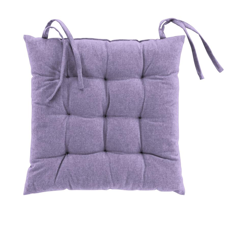 Coussin de chaise coton recyclé Mistral Violet lilas 5