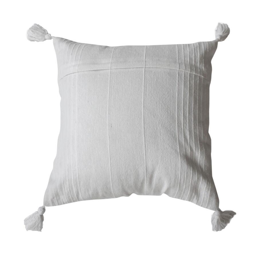 Cuscino quadrato cotone riciclato (40 cm) Bombay Bianco 5