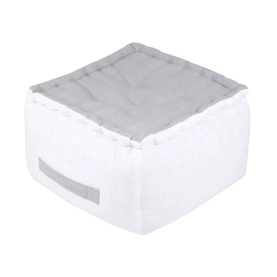 Coussin de sol grande hauteur (H30 cm) Pauline Gris 4