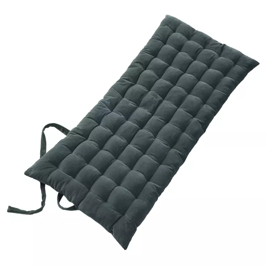 Vloermatras fluweel katoen (60 x 120 cm) César Leigrijs 4