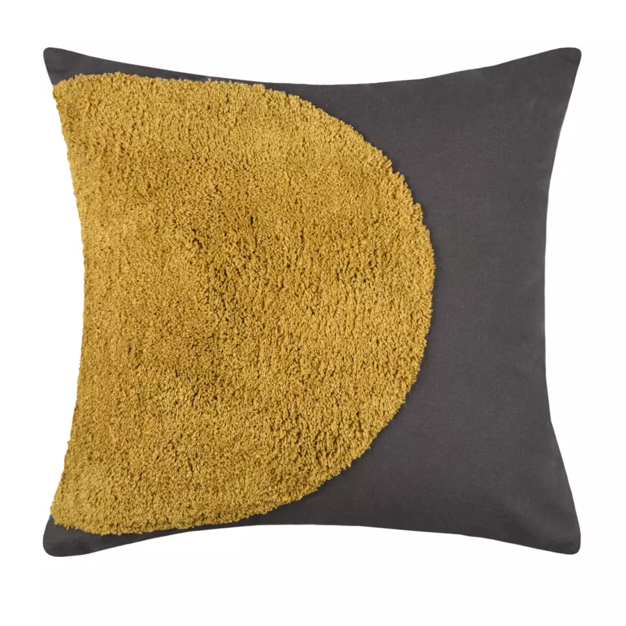 Coussin carré (40 cm) Lenny Gris anthracite 5