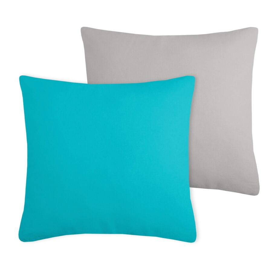 Cuscino quadrato (50 cm) Duo celadon blu
