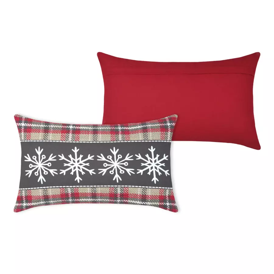 Coussin rectangulaire (50 cm) Megève Gris anthracite 4