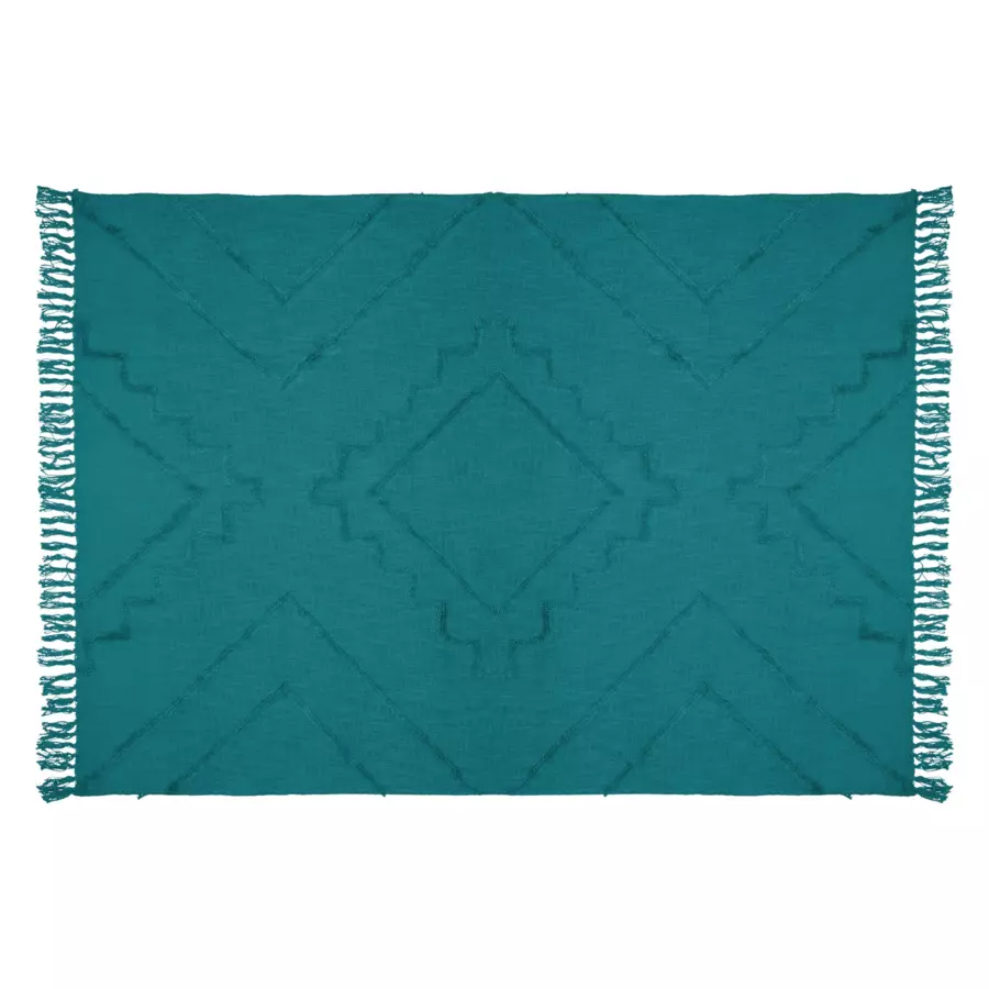 Cobertor (180 cm) Inca Azul pavo real 5