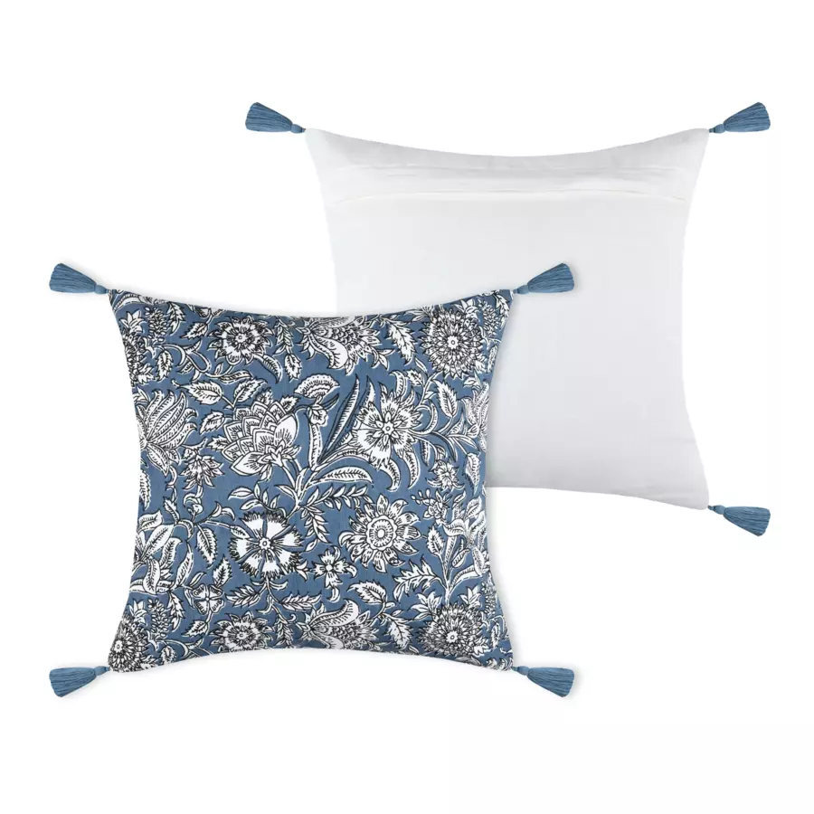 Coussin carré (40 cm) Julianne Bleu