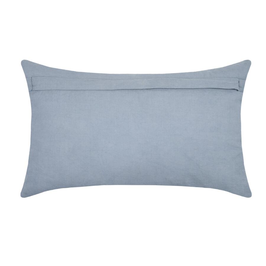 Cuscino rettangolare garza di  cotone (50 cm) Sunda Blu indigo