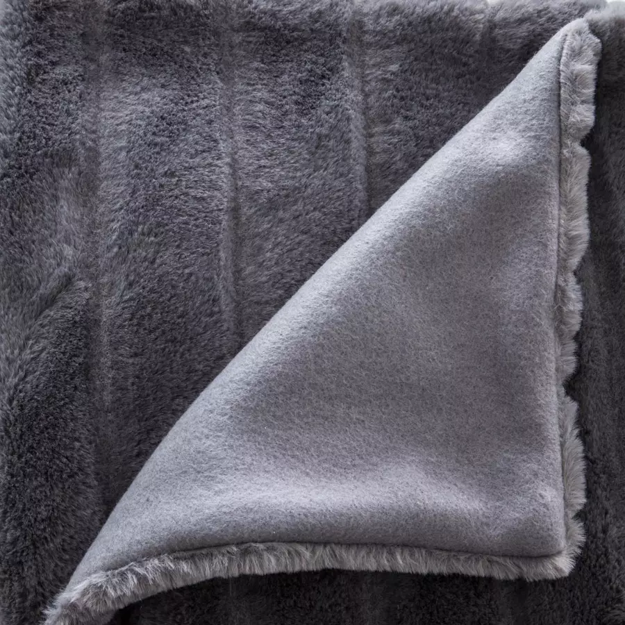 Manta suave (160 cm) Manegro  Gris oscuro 4