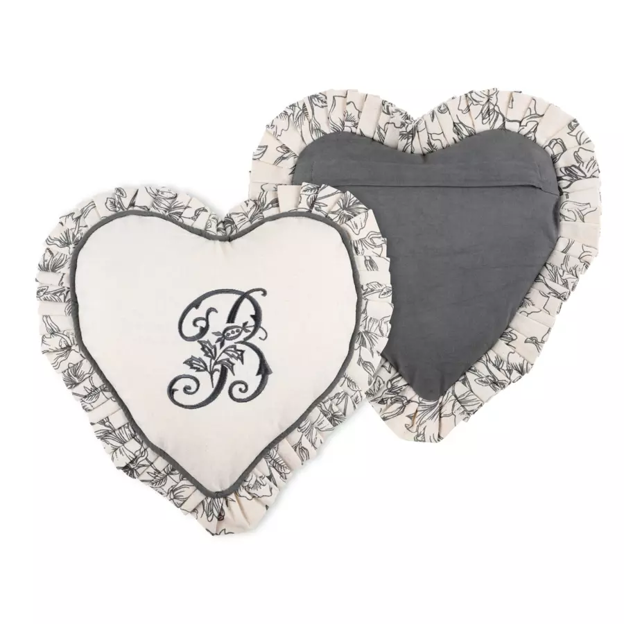 Cojín Cœur Bonnie Gris 4