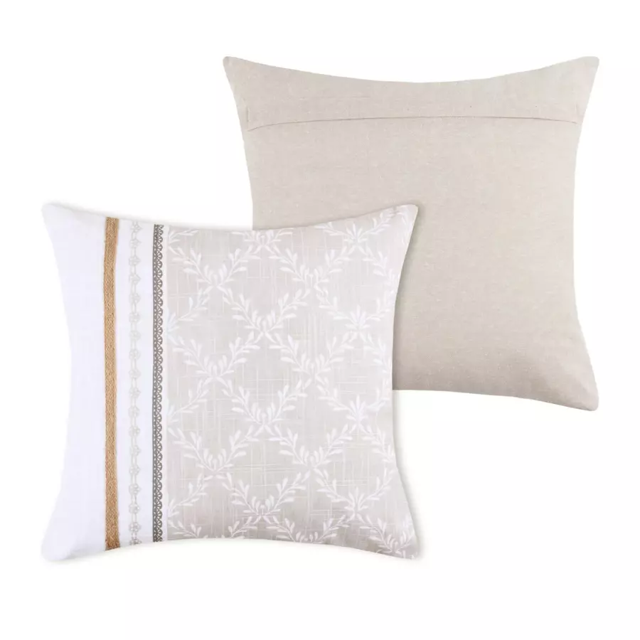 Coussin carré (40 cm) Delila Beige 4