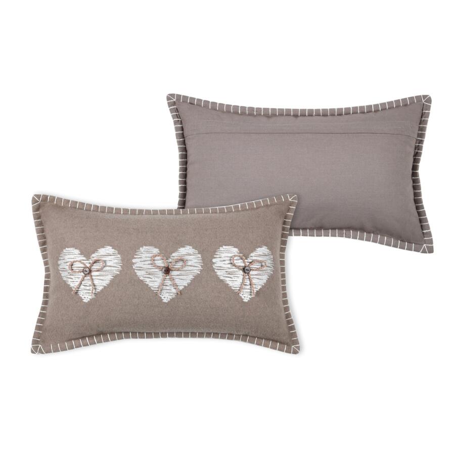 Coussin rectangulaire (50 cm) Meane Taupe 4