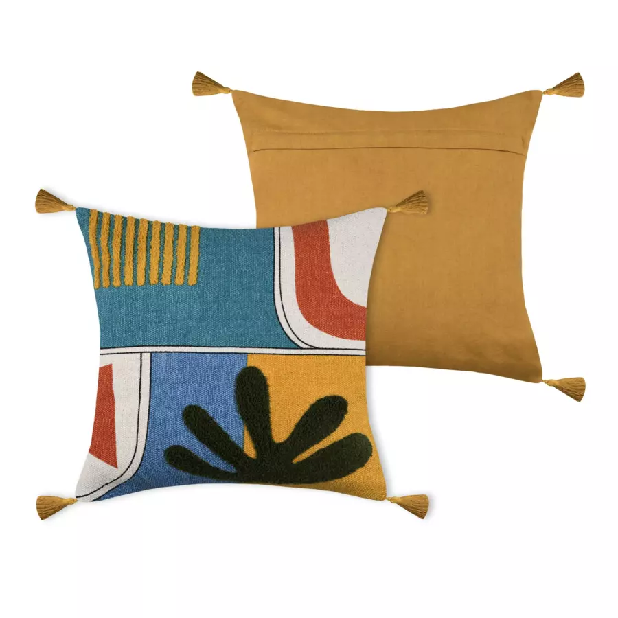 Coussin carré coton (40 cm) Varisco Multicolore 4