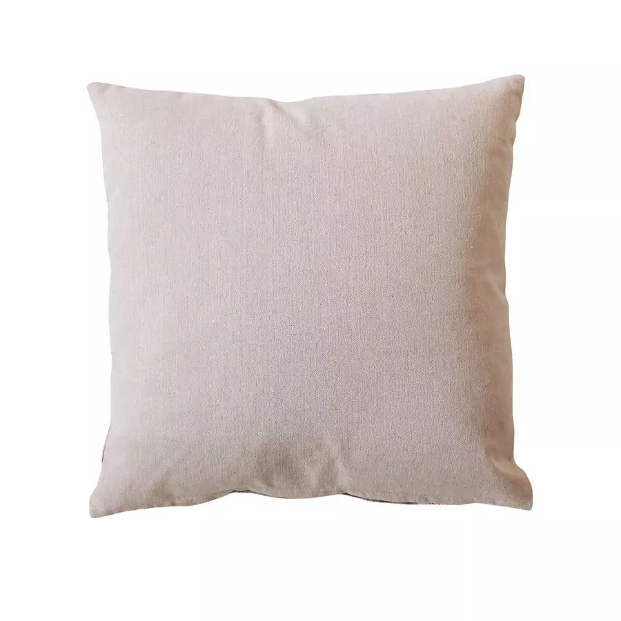 Cuscino quadrato cotone riciclato (40 cm) Rosa Beige 4