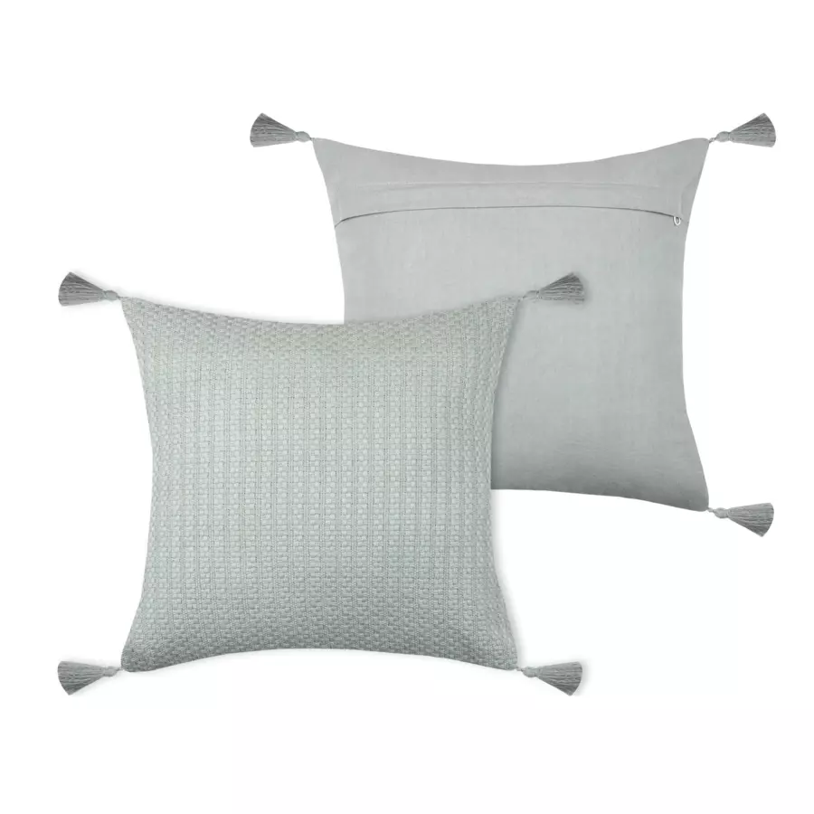 Coussin carré (40 cm) Japandi Vert lichen 4