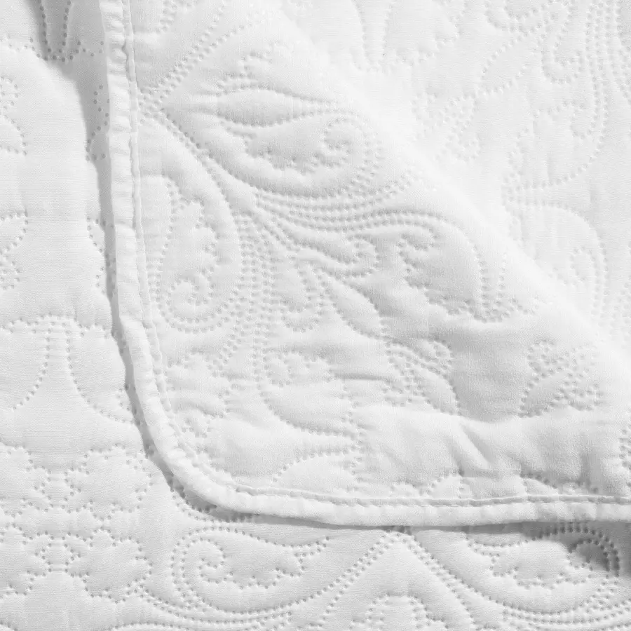 Boutis et taies d'oreiller (240 x 260 cm) Arabesque Ivoire 4
