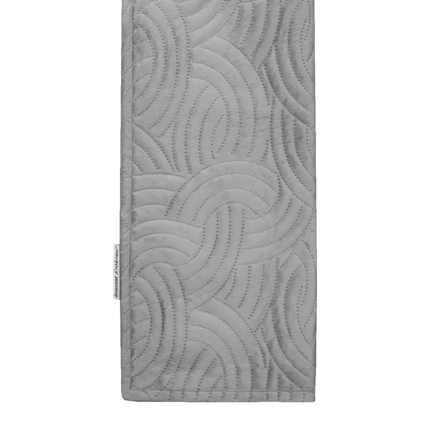 Housse de coussin carrée velours (60 cm) Solange Grise