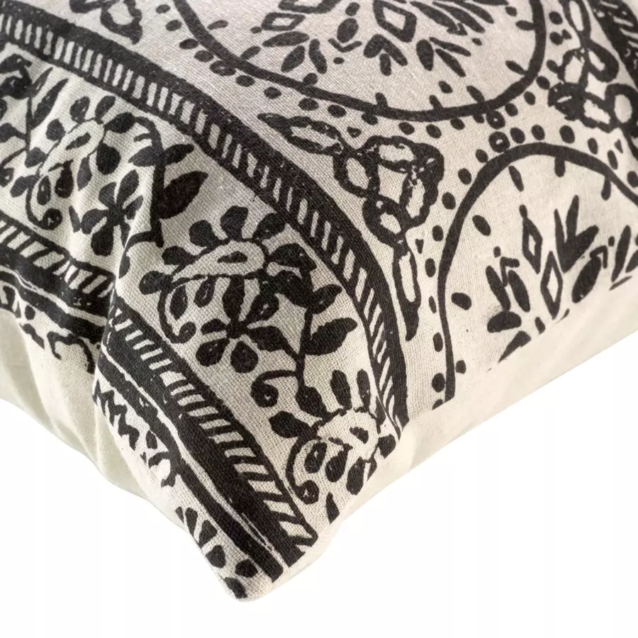 Cojín rectangular (60 cm) Isalina Negro